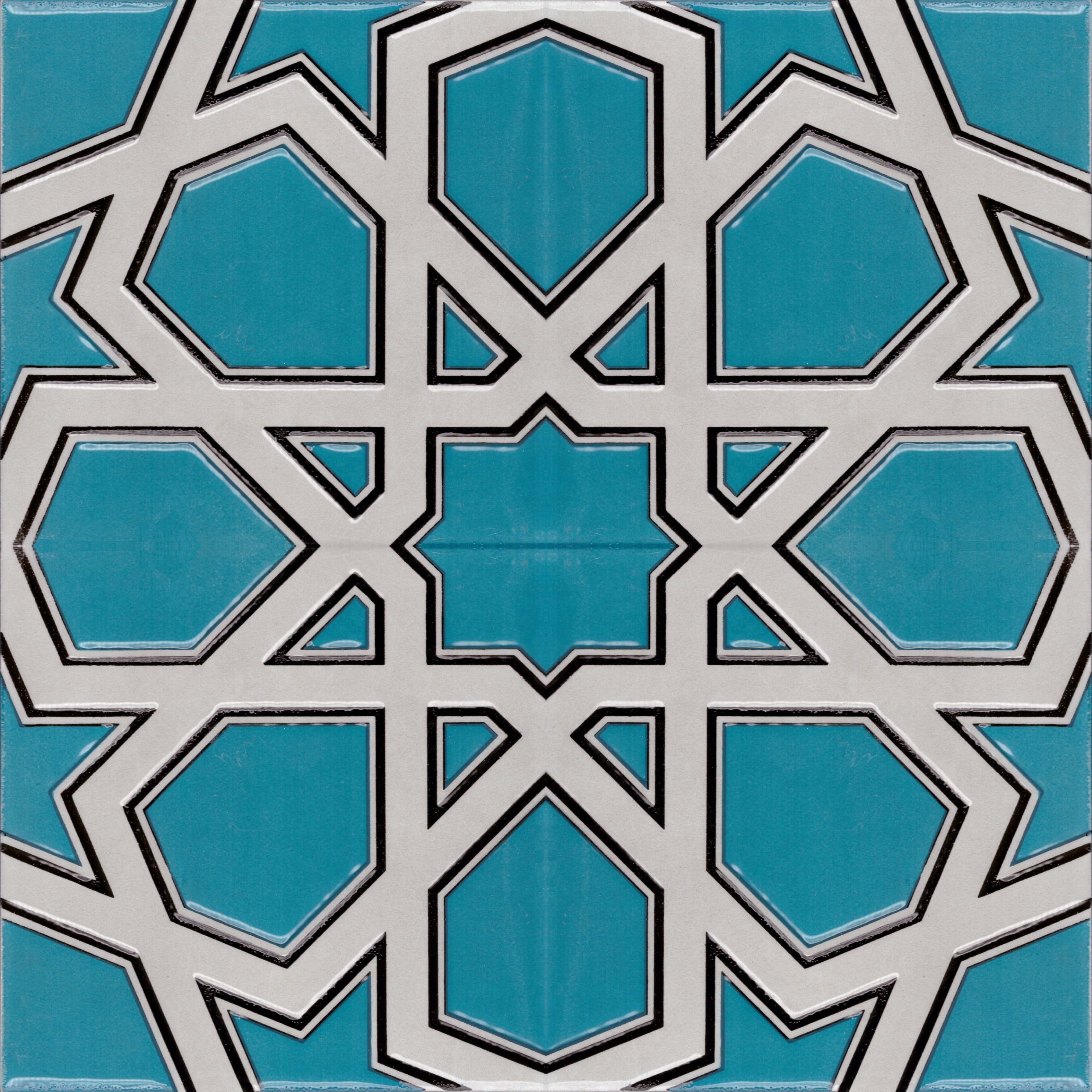 20x20 cm Çini Karo P-18